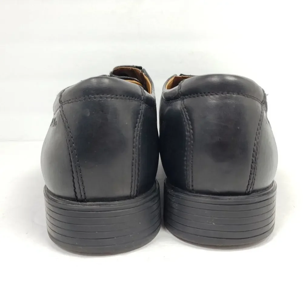 Clarks Collection Tilden Mens Size 11.5 Black Leather Dress Cap Toe Oxford Shoes